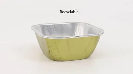 Small Takeaway Round Color Aluminum Foil Container for Baking Cake Bread