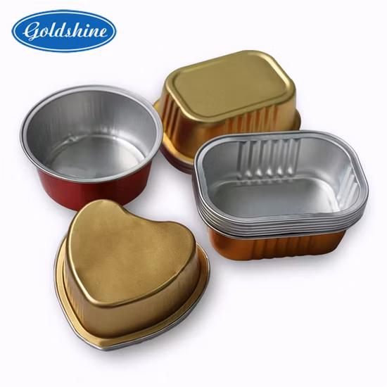 Small Takeaway Round Color Aluminum Foil Container for Baking Cake Bread