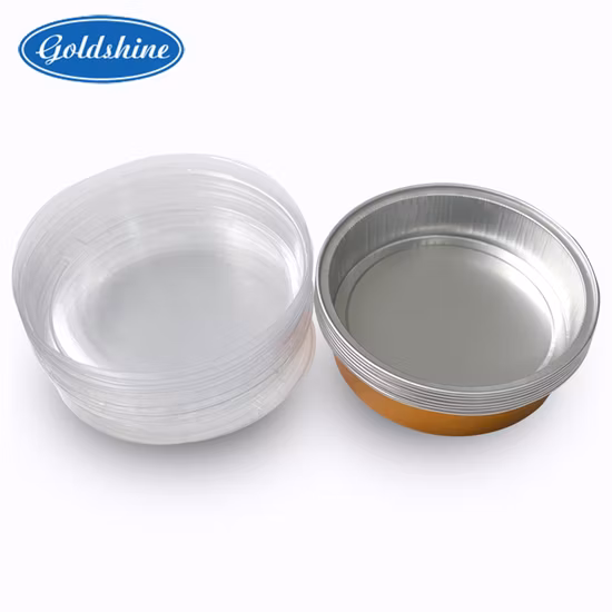 Small Takeaway Round Color Aluminum Foil Container for Baking Cake Bread